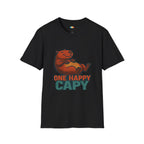 One Happy Capy Capybara T-Shirt - Funny Joyful Animal Lover Positive Vibes Good Mood Graphic Tee