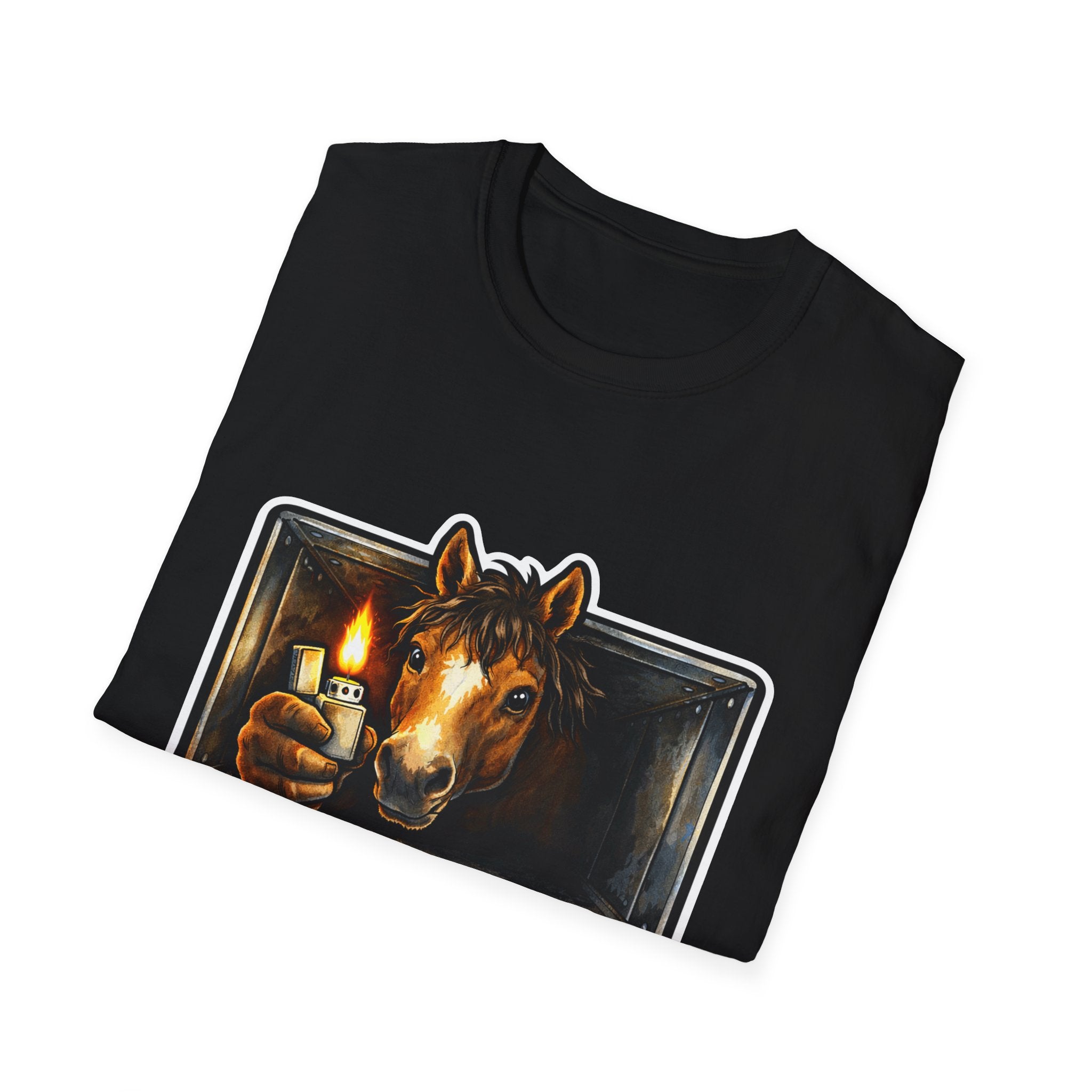 Yippee-Ki-Yay Motherbucker Action Hero Horse T-Shirt | Die Hard Parody Horse Graphic Tee | Mane Event Collection by PetPulse
