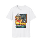 My Dog Knows the Truth Funny Conspiracy Labrador Retriever T-Shirt | Pet-Spiracy Theorist Collection by PetPulse
