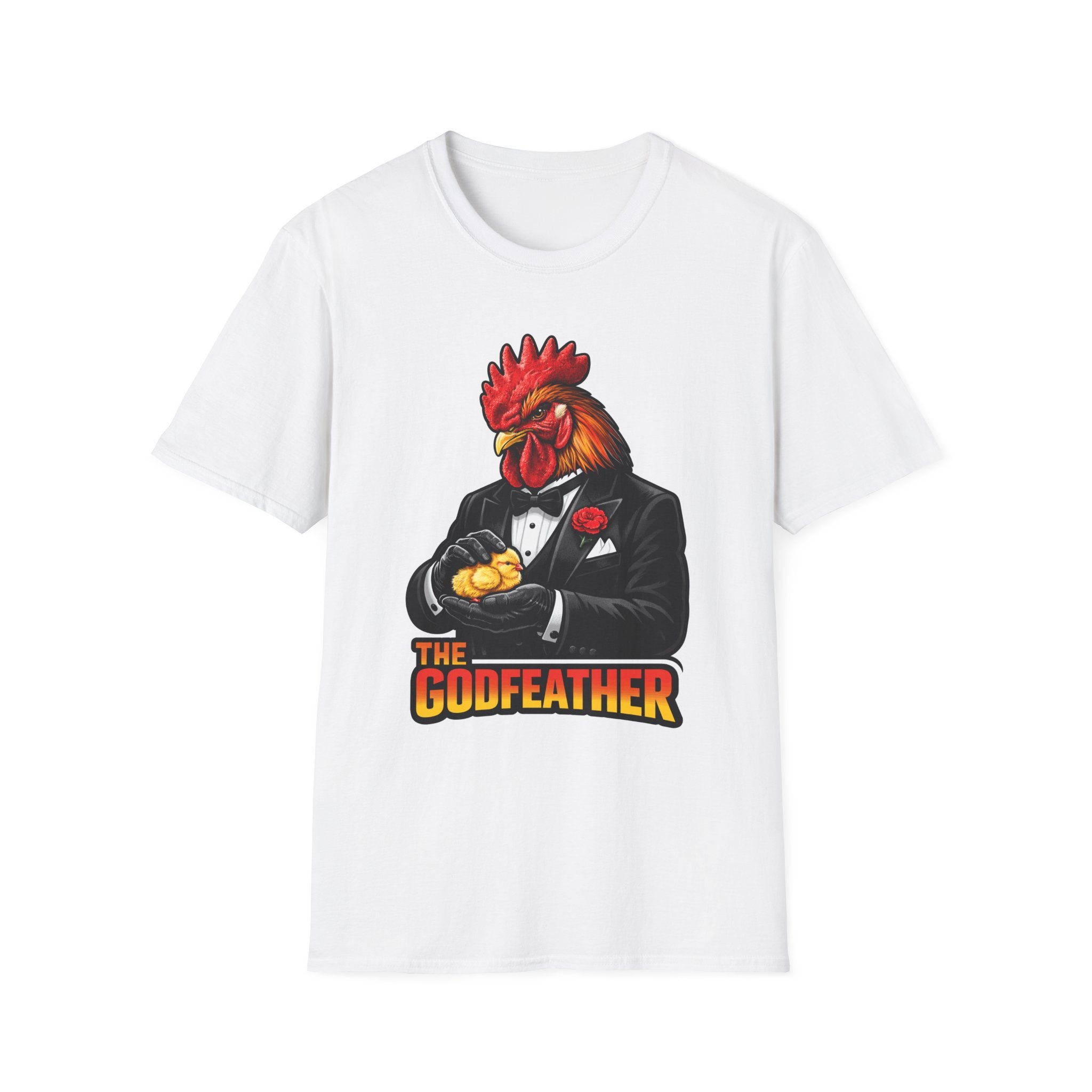 The Godfeather Funny Chicken Dad T-Shirt | Rooster and Chick Graphic Tee for Chicken Owners | PetPulse