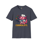 Cookolotl Chef Axolotl T-Shirt - Funny Cooking Gift Kitchen Chef Culinary Cook Food Lover Tee