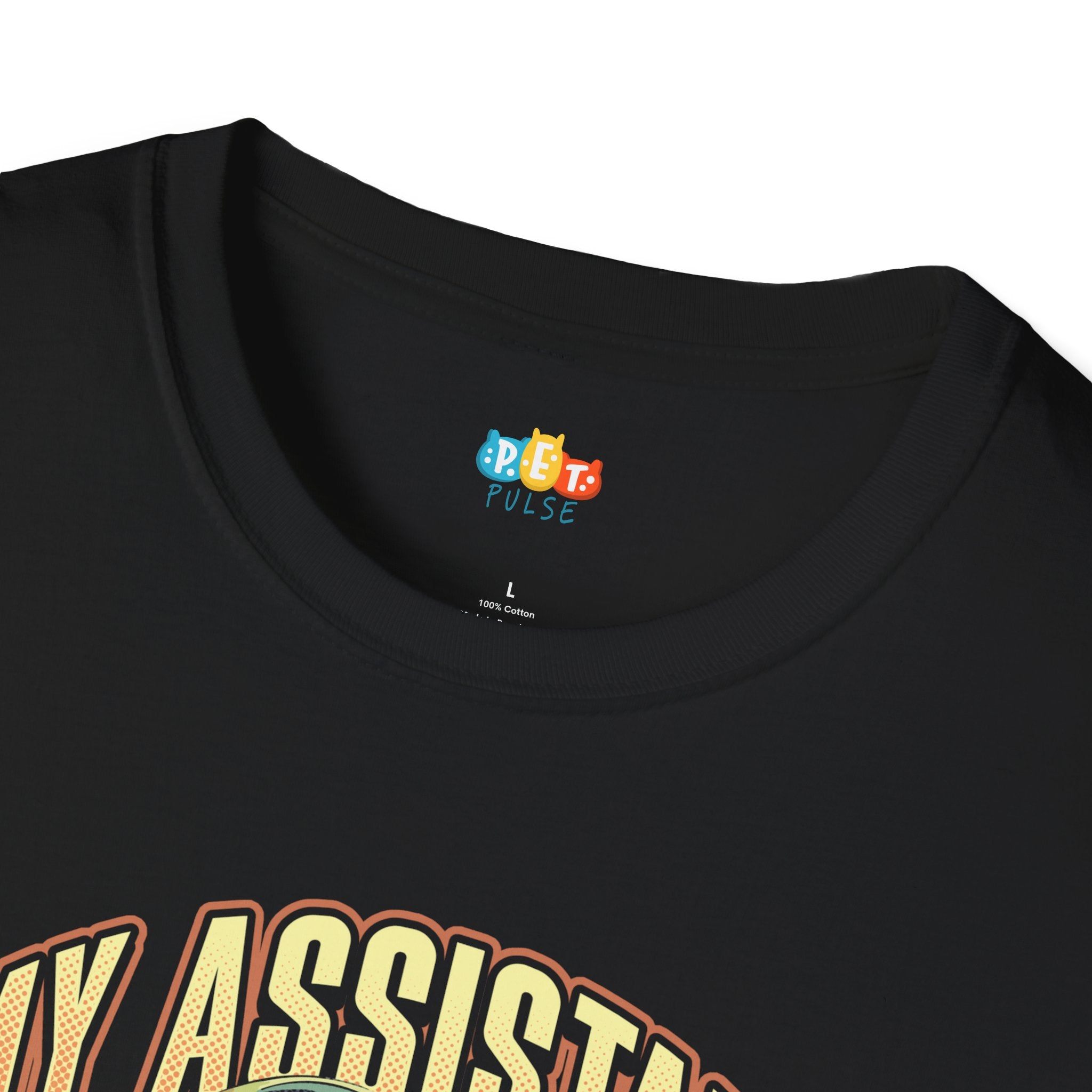 My Assistant Has Paws And No Respect For Deadlines T-Shirt - Funny Pet Parent Work From Home Gift Humor Tee