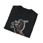 Unbridled Steel Action Hero Horse T-Shirt | Medieval Warrior Sword-Wielding Horse Graphic Tee | Mane Event Collection by PetPulse
