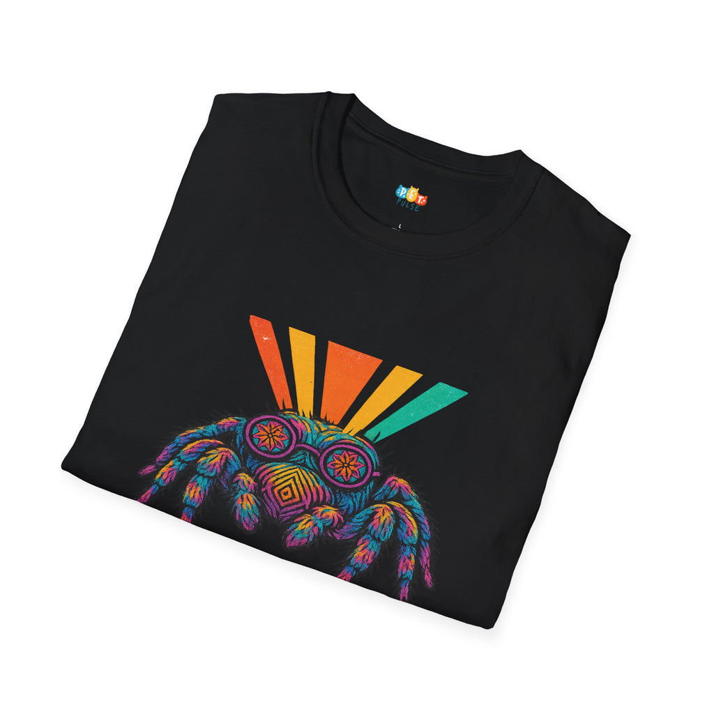 I've Got My Eyes On You Jumping Spider T-Shirt - Funny Psychedelic Arachnid Pet Owner Gift Tee