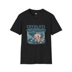 Cryolotl Sad Axolotl T-Shirt - Funny Crying Rain Depression Mental Health Emotional Support Tee
