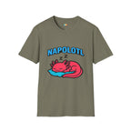 Napolotl Sleeping Axolotl T-Shirt - Funny Nap Sleep Tired Lazy Sleepy Rest Relaxation Tee