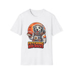 Fetching Red Rocks Funny Dalmatian Astronaut T-Shirt | Cosmic Encounters Collection by PetPulse