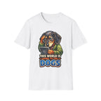 This World Is Going to the Dogs Funny Dachshund Tablet T-Shirt | Tech Pack Collection by PetPulse