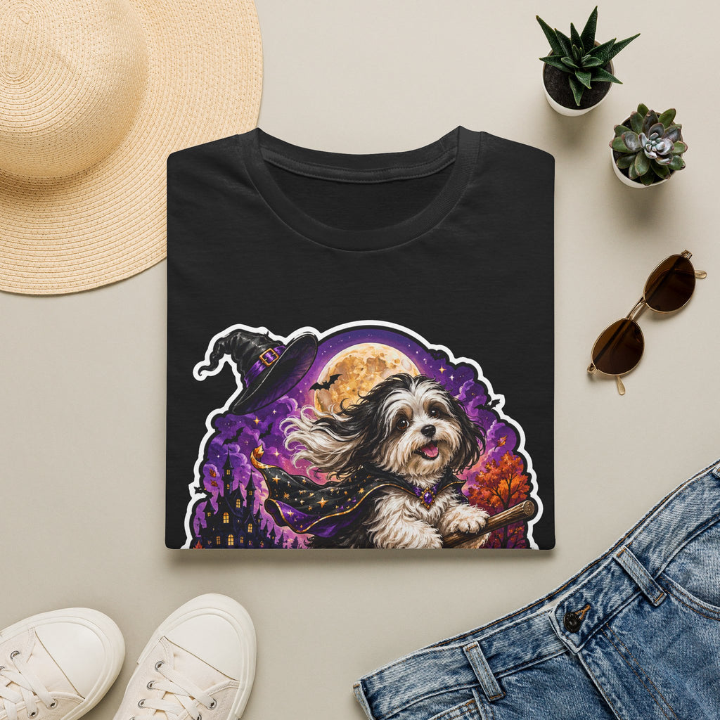 Witch Please I Am Fabulous Flying Witch Dog T-Shirt | Halloween Pet T-Shirts Collection by PetPulse