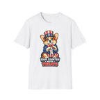Your Country Needs Treats Funny Uncle Sam Corgi T-Shirt | Patriotic Pembroke Welsh Corgi Costume Graphic Tee | Uncle Sam Pups