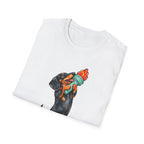 Long May Freedom Reign Funny Dachshund Statue of Liberty Torch T-Shirt | Lady Liberty Pups Collection by PetPulse