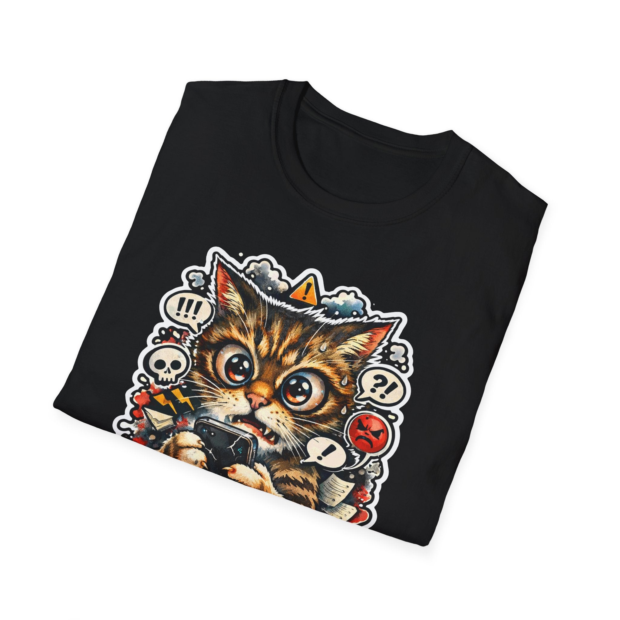 I Read The Comments And Regret Everything Funny Internet Cat T-Shirt | Tech Pack Collection by PetPulse