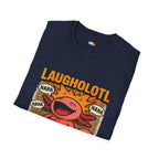 Laugholotl Comedy Axolotl T-Shirt - Funny Comedian Joke Book Humor Laughter Stand Up Comedy Tee