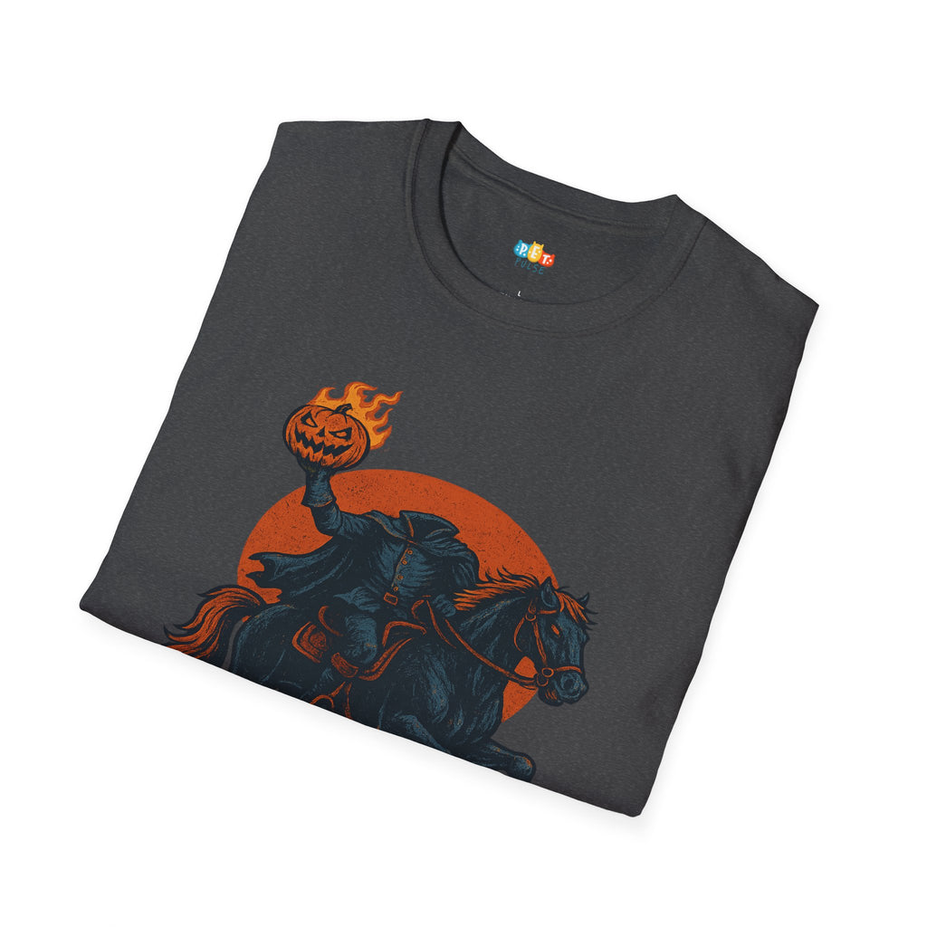 Need A Lift Halloween T-Shirt - Headless Horseman Uber Horror Comedy Gothic Spooky Fall Graphic Tee