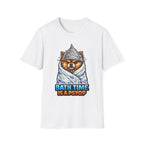 Bath Time Is a Psyop Funny Conspiracy Pomeranian T-Shirt | Pet-Spiracy Theorist Collection by PetPulse