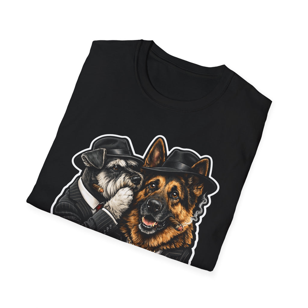 Never Rat on the Pack Funny Mobster Dog T-Shirt | The Dog Father Collection by PetPulse
