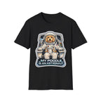 My Poodle Is an Astronaut Funny Poodle Space Pilot T-Shirt | Cosmic Encounters Collection by PetPulse