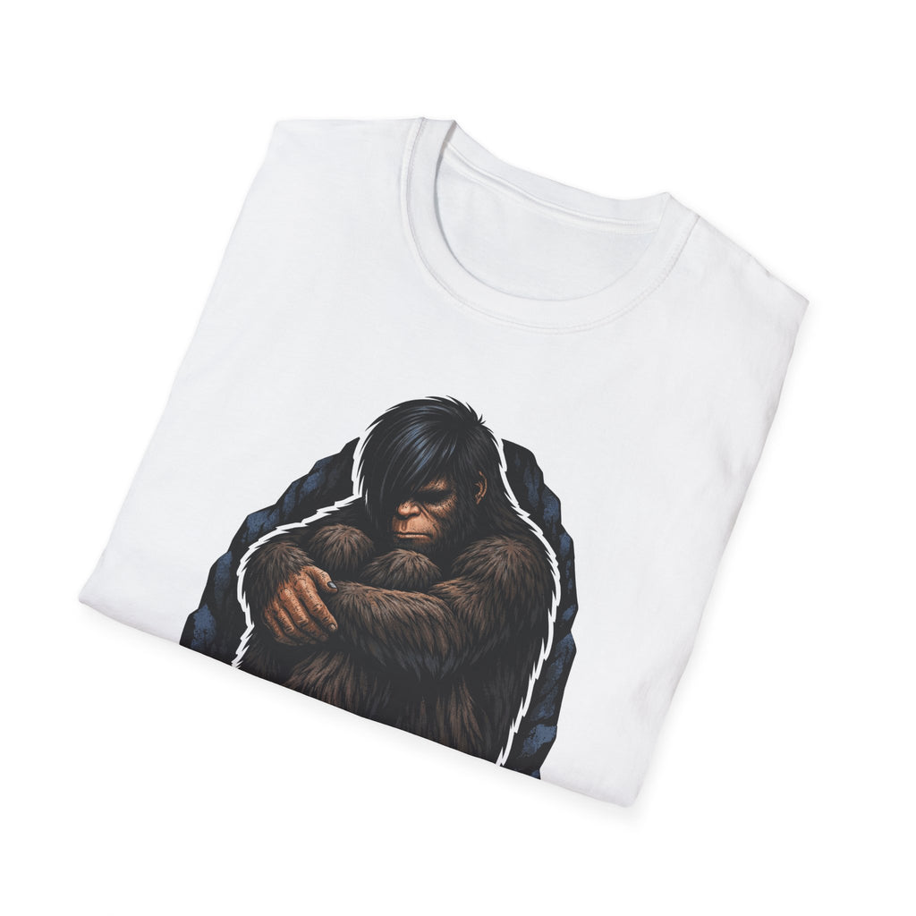Shadow Squatch Sorrow Funny Emo Bigfoot T-Shirt | Cryptid Companions Collection by PetPulse