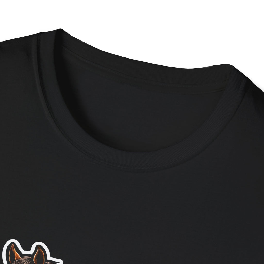 Always Bet on Horsepower Action Hero Horse T-Shirt | Tactical Rocket Launcher Horse Graphic Tee | Mane Event Collection by PetPulse