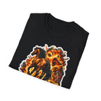Hay Is For Closers Action Hero Horse T-Shirt | Exploding Barn Walk-Away Horse Graphic Tee | Mane Event Collection by PetPulse