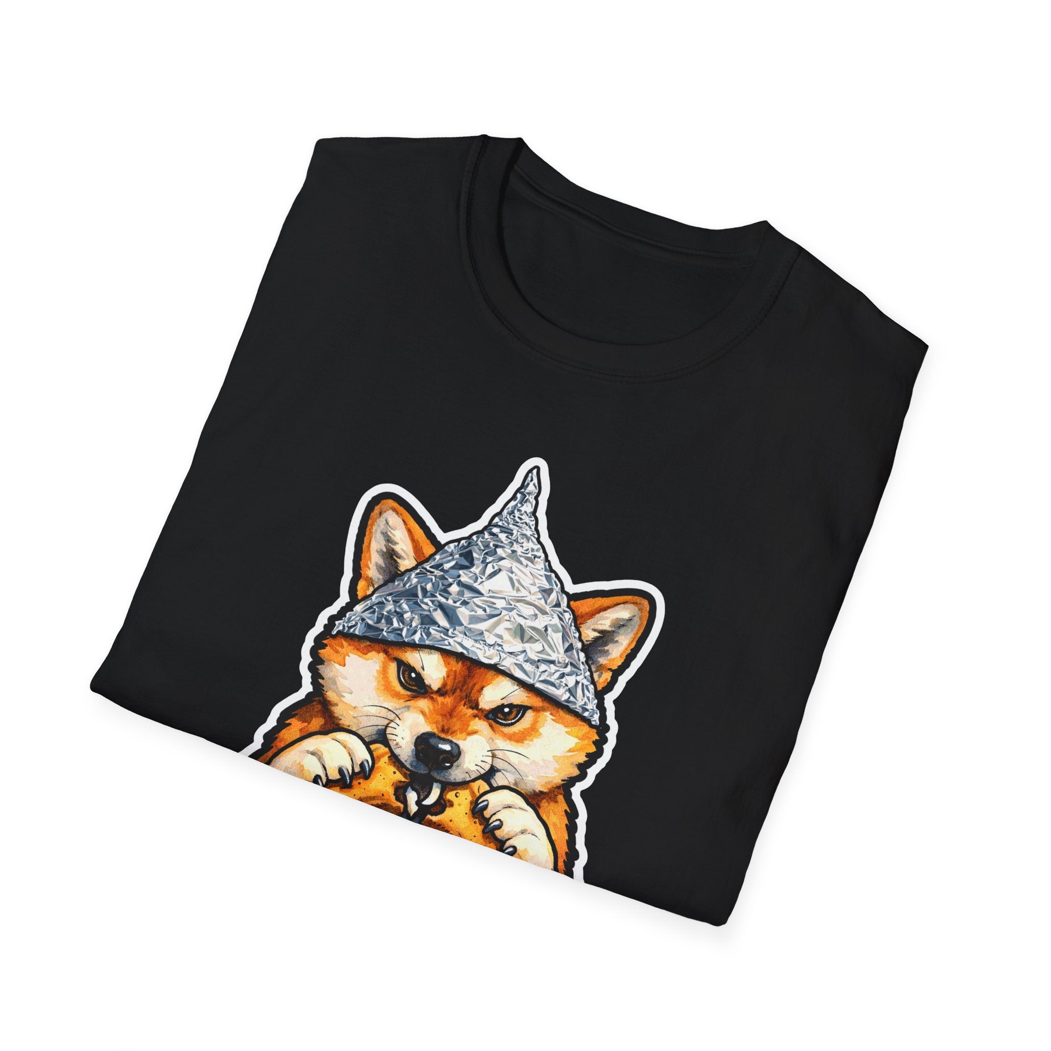 The Treats Are Bugged Funny Conspiracy Shiba Inu T-Shirt | Pet-Spiracy Theorist Collection by PetPulse