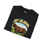 My Alarm Clock Has Hooves T-Shirt - Funny Farm Life Rural Country Living Dairy Cow Farmer Graphic Tee