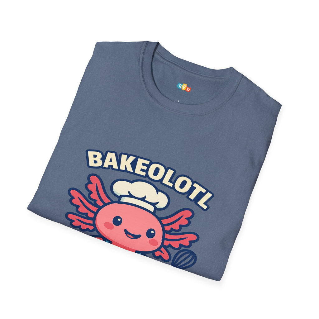 Bakeolotl Baking Axolotl T-Shirt - Funny Baker Chef Pie Whisk Kitchen Cooking Pastry Baker Tee