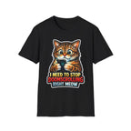 I Need To Stop Doomscrolling Right Meow Funny Cat Pun T-Shirt | Tech Pack Collection by PetPulse