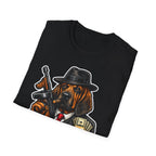 Sniffing Out the Rats Funny Mobster Bloodhound T-Shirt | The Dog Father Collection by PetPulse