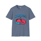 Napolotl Sleeping Axolotl T-Shirt - Funny Nap Sleep Tired Lazy Sleepy Rest Relaxation Tee