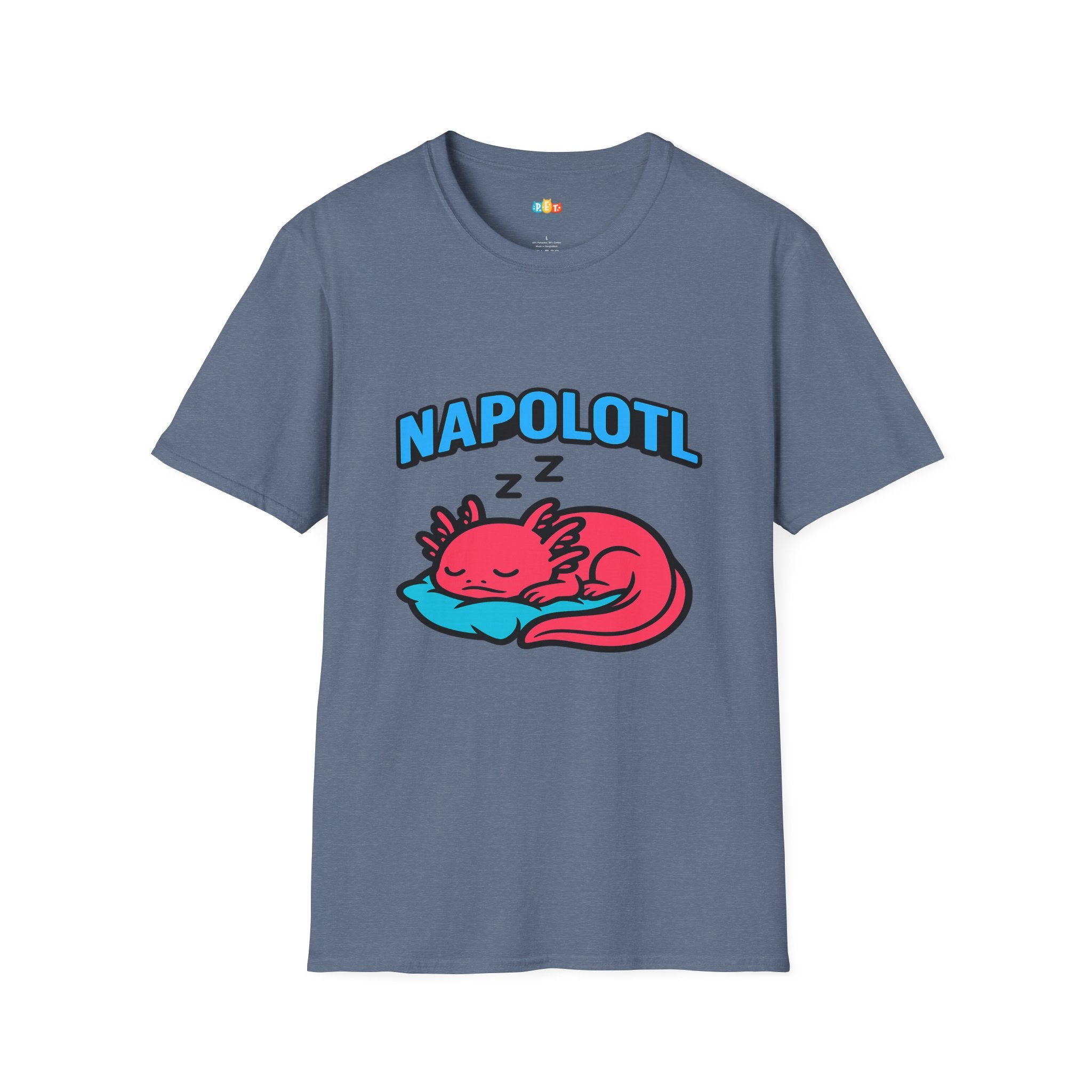 Napolotl Sleeping Axolotl T-Shirt - Funny Nap Sleep Tired Lazy Sleepy Rest Relaxation Tee