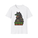Tactical Foal-ow Up Action Hero Horse T-Shirt | Night Vision Special Ops Horse Graphic Tee | Mane Event Collection by PetPulse