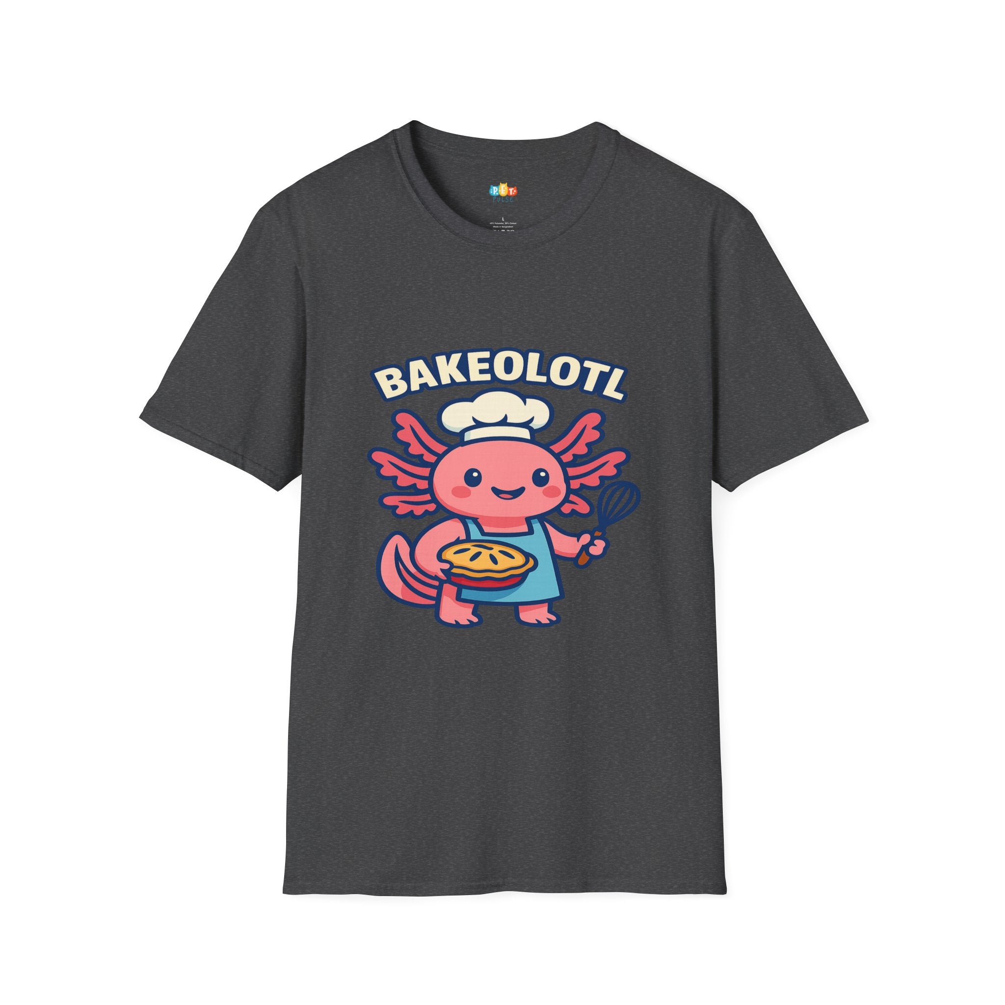 Bakeolotl Baking Axolotl T-Shirt - Funny Baker Chef Pie Whisk Kitchen Cooking Pastry Baker Tee