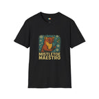 Mistletoe Maestro Christmas T-Shirt - Funny Vintage Woodland Fox Holiday Romantic Festive Xmas Tee