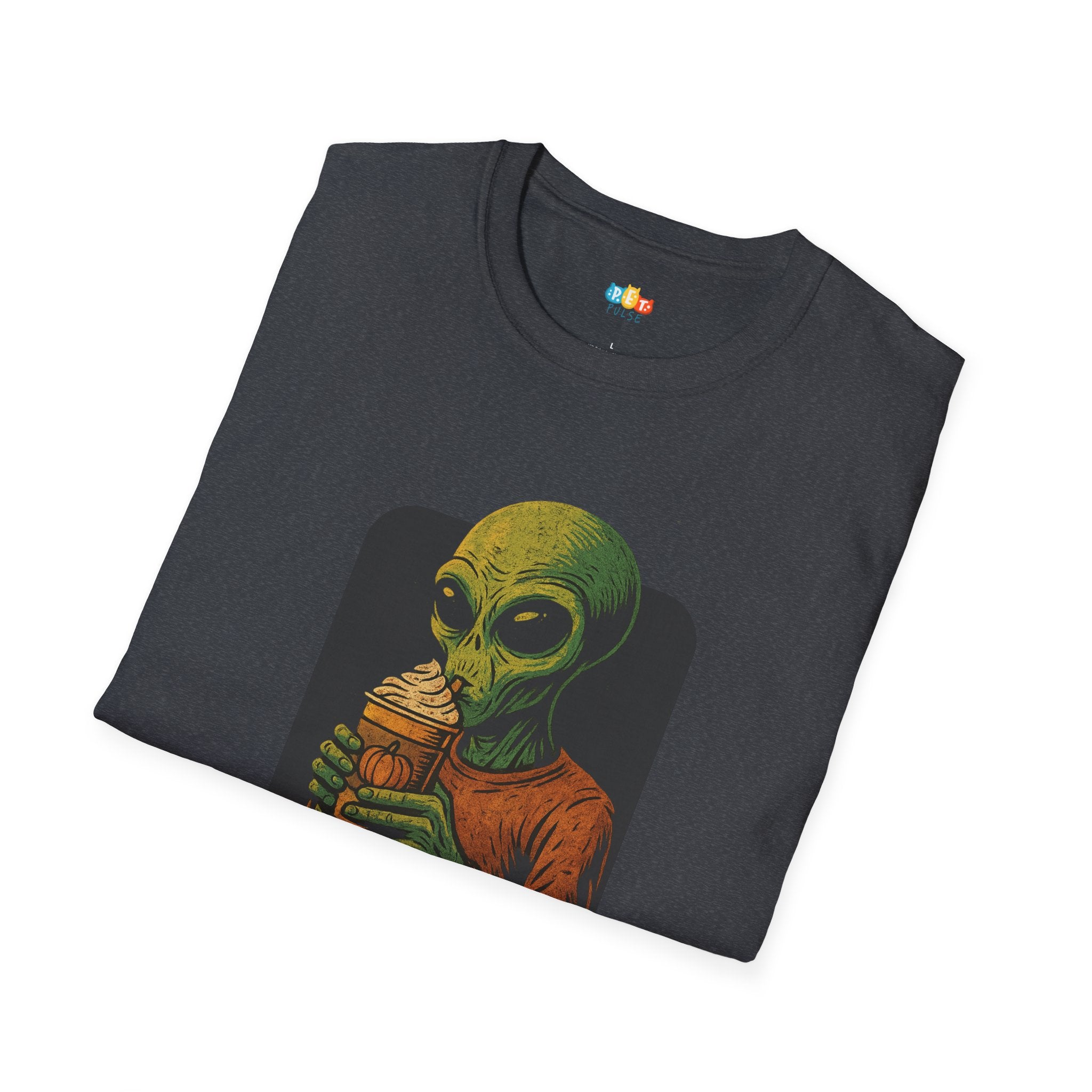 So Good It's Scary Alien Pumpkin Spice Halloween T-Shirt - Funny UFO PSL Coffee Sci-Fi Tee