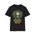 Herbivore Higher Being Vegan Alien with Vine Crown T-Shirt | Cosmic Encounters Collection by PetPulse