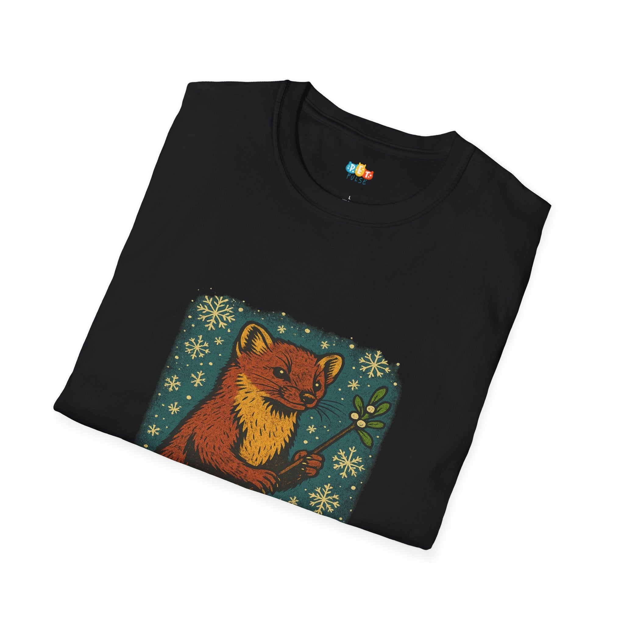 Mistletoe Maestro Christmas T-Shirt - Funny Vintage Woodland Fox Holiday Romantic Festive Xmas Tee
