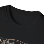 Wolf Art T-Shirt — Vintage Floral Wildlife Tee