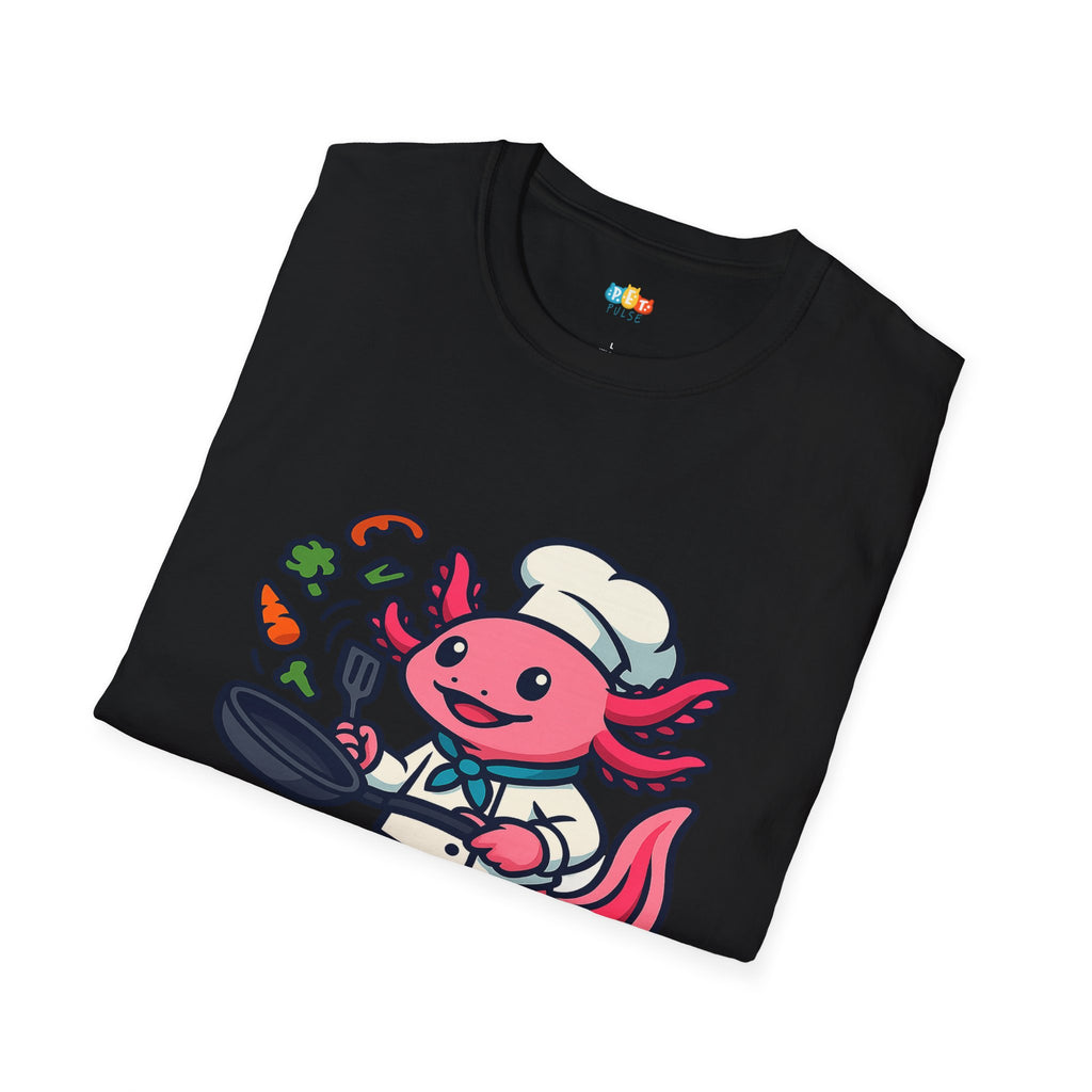 Cookolotl Chef Axolotl T-Shirt - Funny Cooking Gift Kitchen Chef Culinary Cook Food Lover Tee