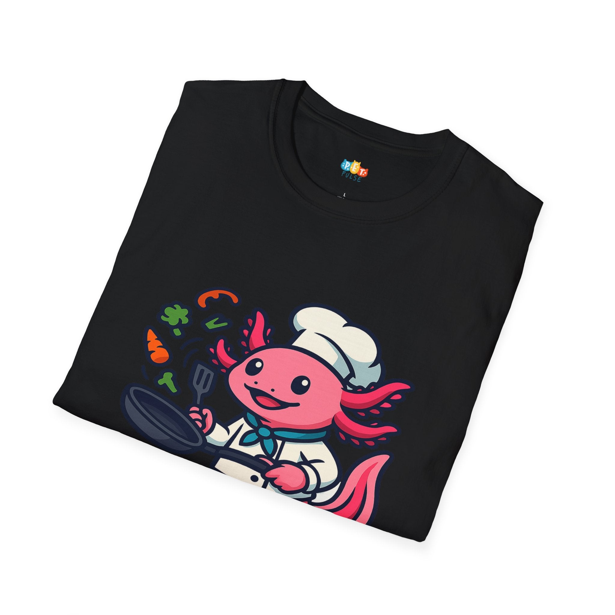 Cookolotl Chef Axolotl T-Shirt - Funny Cooking Gift Kitchen Chef Culinary Cook Food Lover Tee