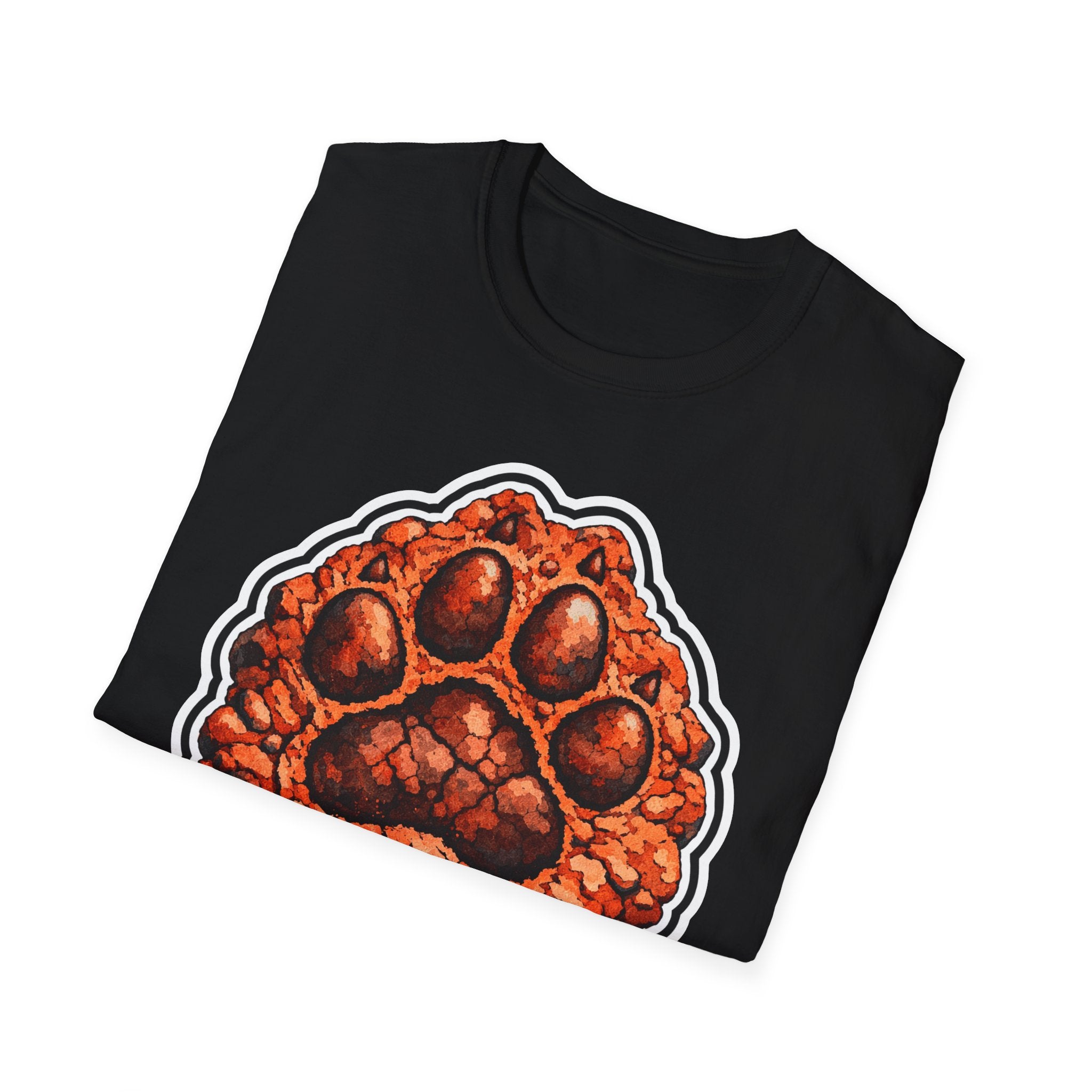 First Paws on Mars Funny Space Dog Paw Print T-Shirt | Cosmic Encounters Collection by PetPulse