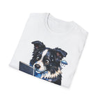 News Turns Pups Into Pessimists Funny Border Collie T-Shirt | Tech Pack Collection by PetPulse