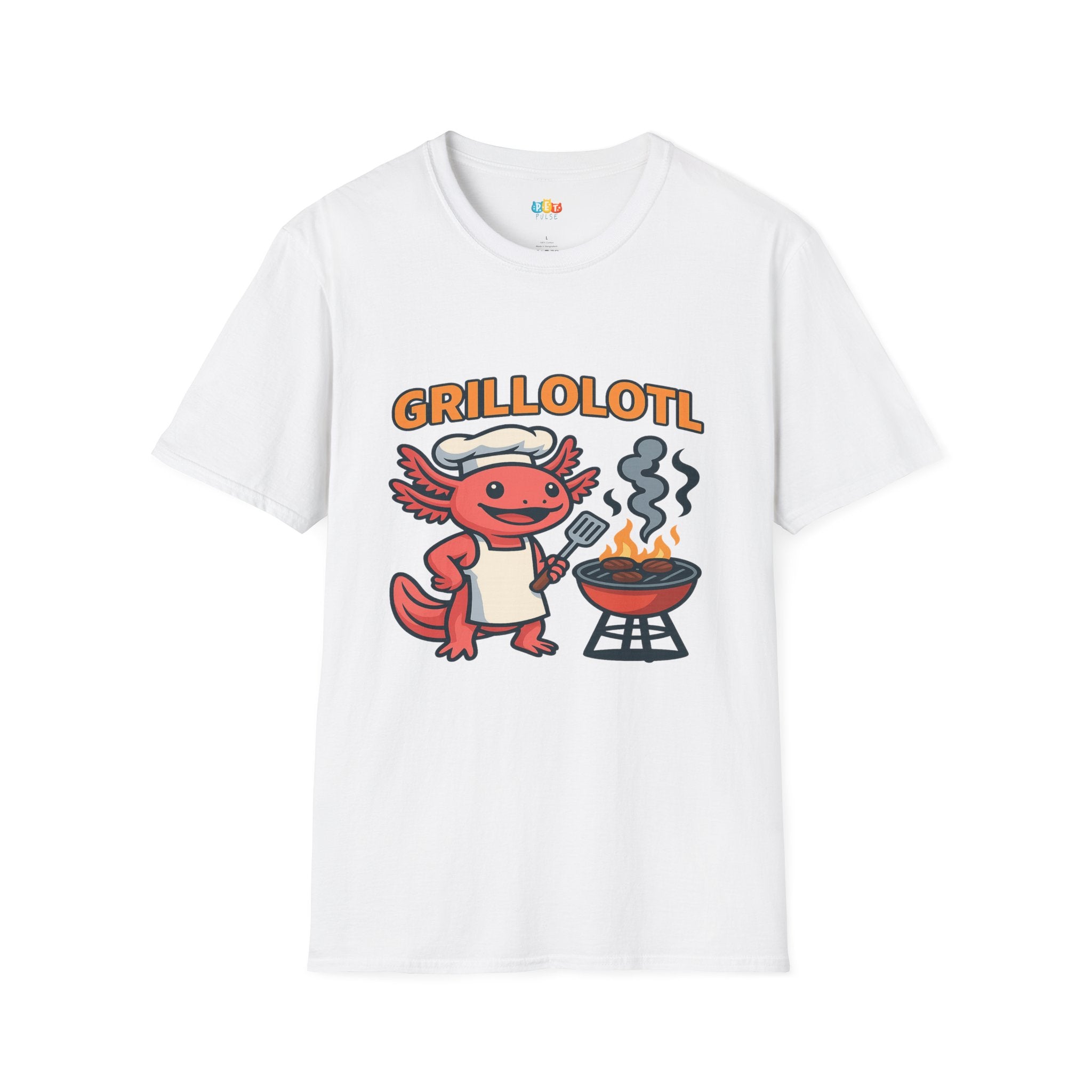 Grillolotl BBQ Axolotl T-Shirt - Funny Grilling Chef Gift BBQ Master Barbecue Cooking Dad Tee