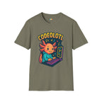 Codeolotl Programming Axolotl T-Shirt - Funny Coder Developer Computer Science Software Engineer Tee