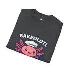 Bakeolotl Baking Axolotl T-Shirt - Funny Baker Chef Pie Whisk Kitchen Cooking Pastry Baker Tee