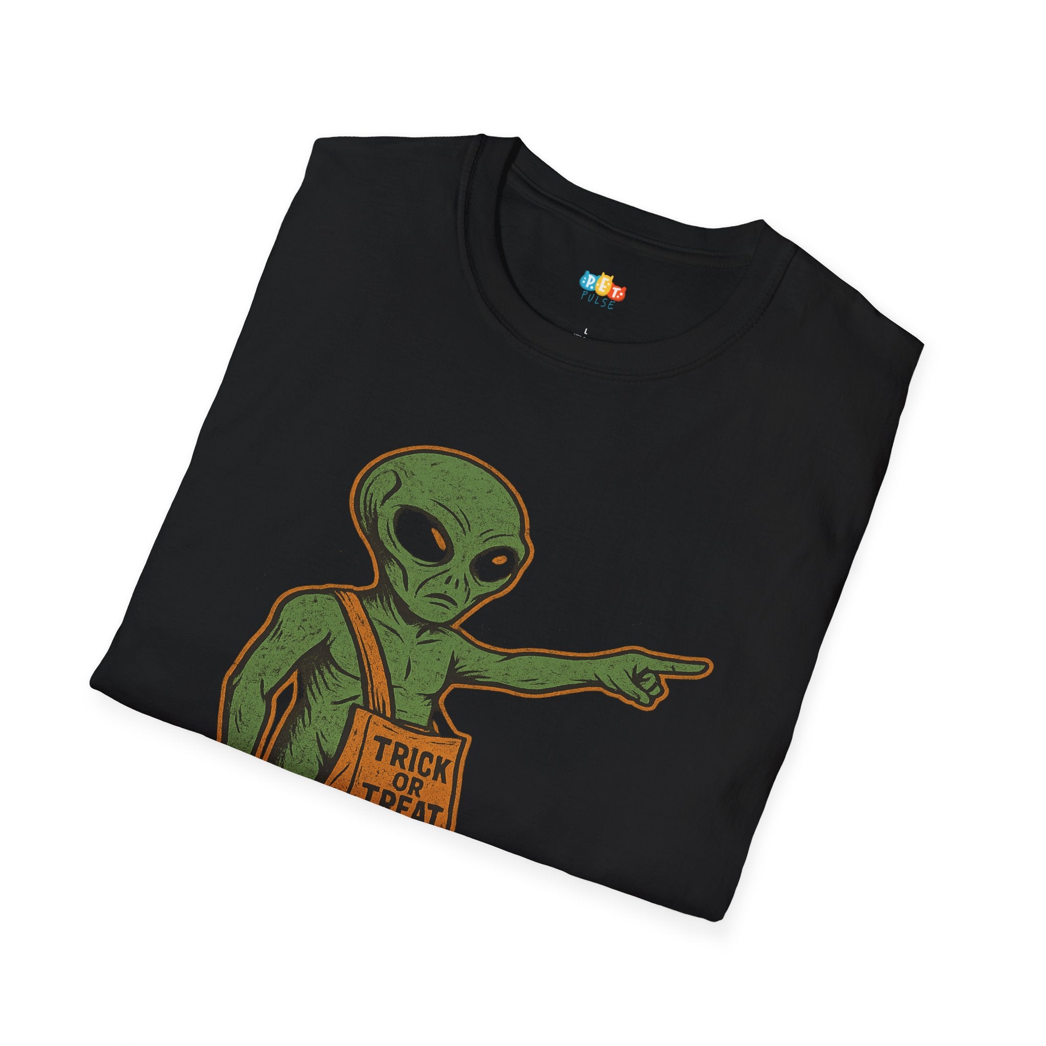 Take Me To Your Halloween Candy Alien T-Shirt - Funny UFO Sci-Fi Halloween Trick or Treat Tee