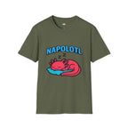 Napolotl Sleeping Axolotl T-Shirt - Funny Nap Sleep Tired Lazy Sleepy Rest Relaxation Tee