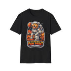It’s One Small Paw Print for Canines Funny Golden Retriever Astronaut T-Shirt | Cosmic Encounters Collection by PetPulse