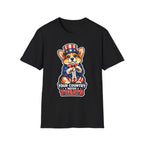 Your Country Needs Treats Funny Uncle Sam Corgi T-Shirt | Patriotic Pembroke Welsh Corgi Costume Graphic Tee | Uncle Sam Pups