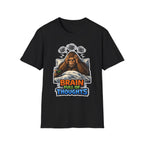 Brain Full Of Thoughts Funny Bigfoot Anxiety T-Shirt | Cryptid Companions Collection by PetPulse